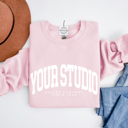Custom Dance Studio or Ballet Company Crewneck Sweatshirt