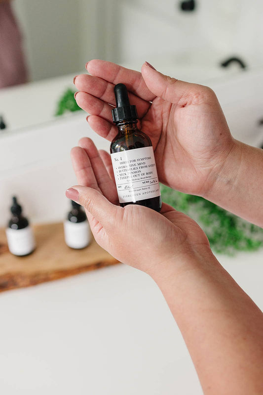 Racing Thoughts Tincture, Herbs For Symptoms No.4