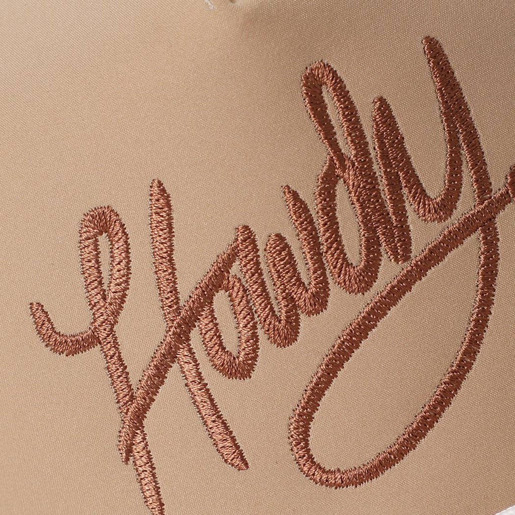 Howdy Embroidered Premium Materials Rope Strap Trucker Hat