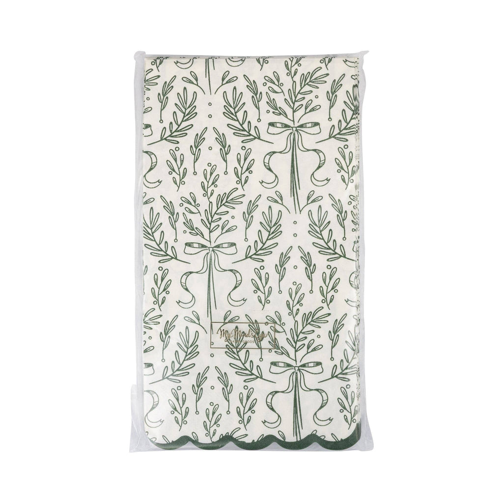Green Bough Pattern Dinner Napkin