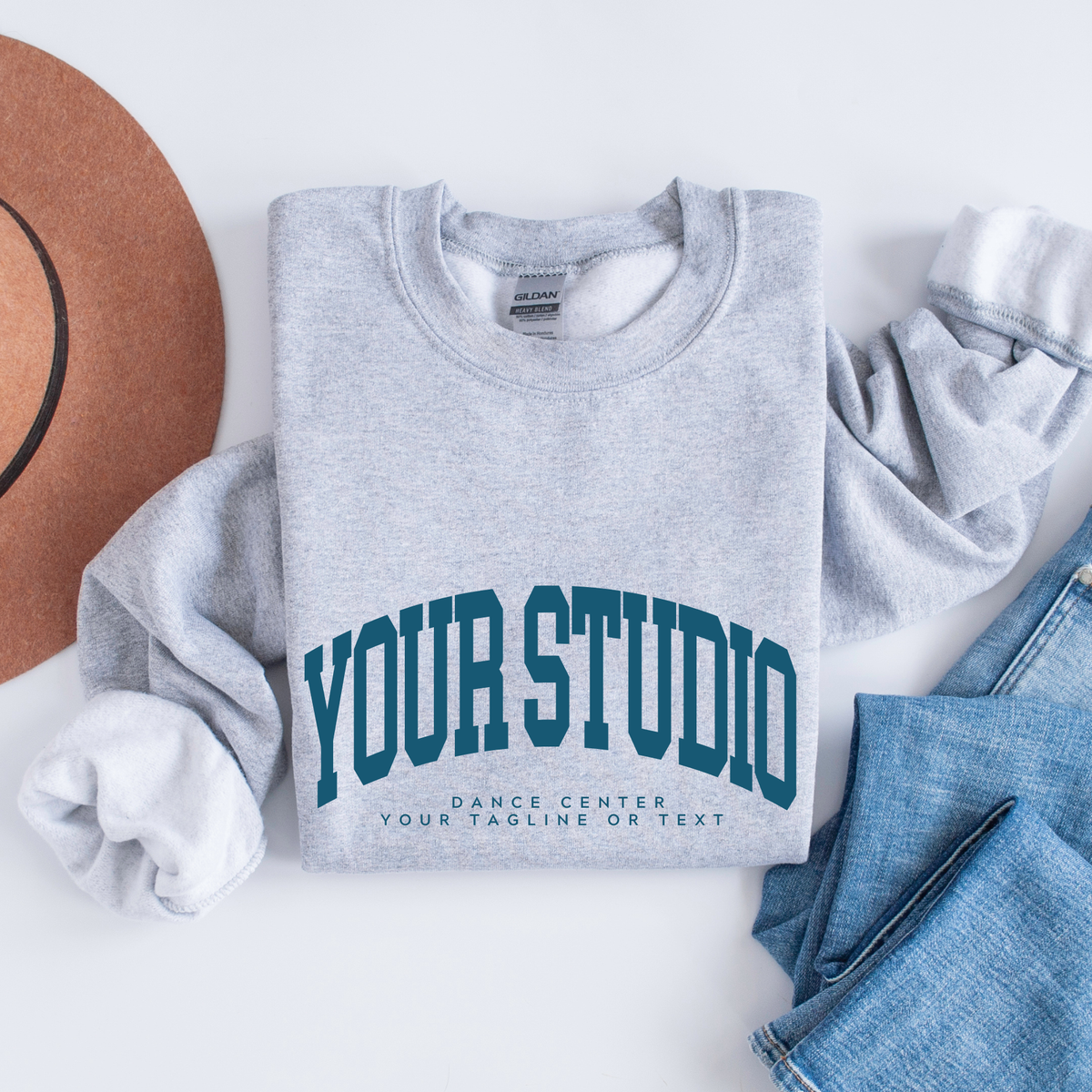 Custom Dance Studio or Ballet Company Crewneck Sweatshirt