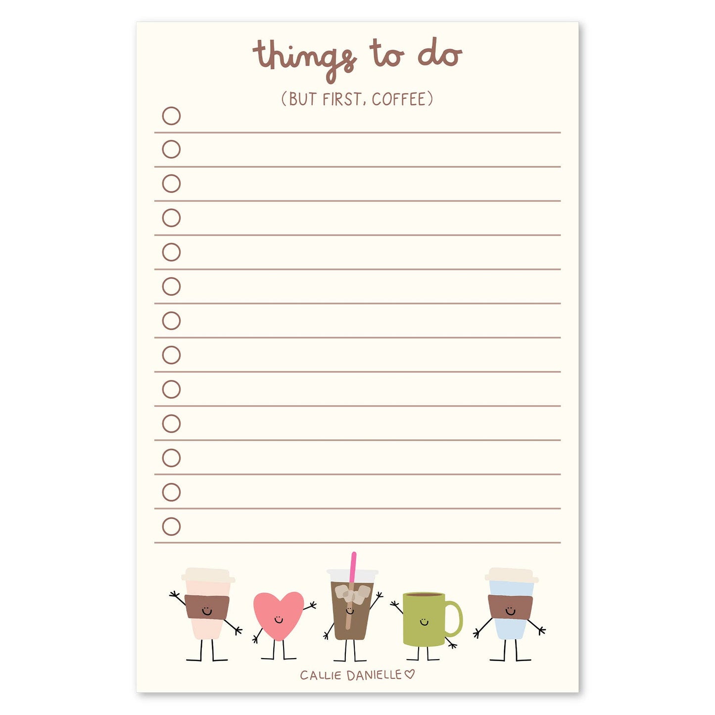 But First Cofee To Do 4x6 Notepad