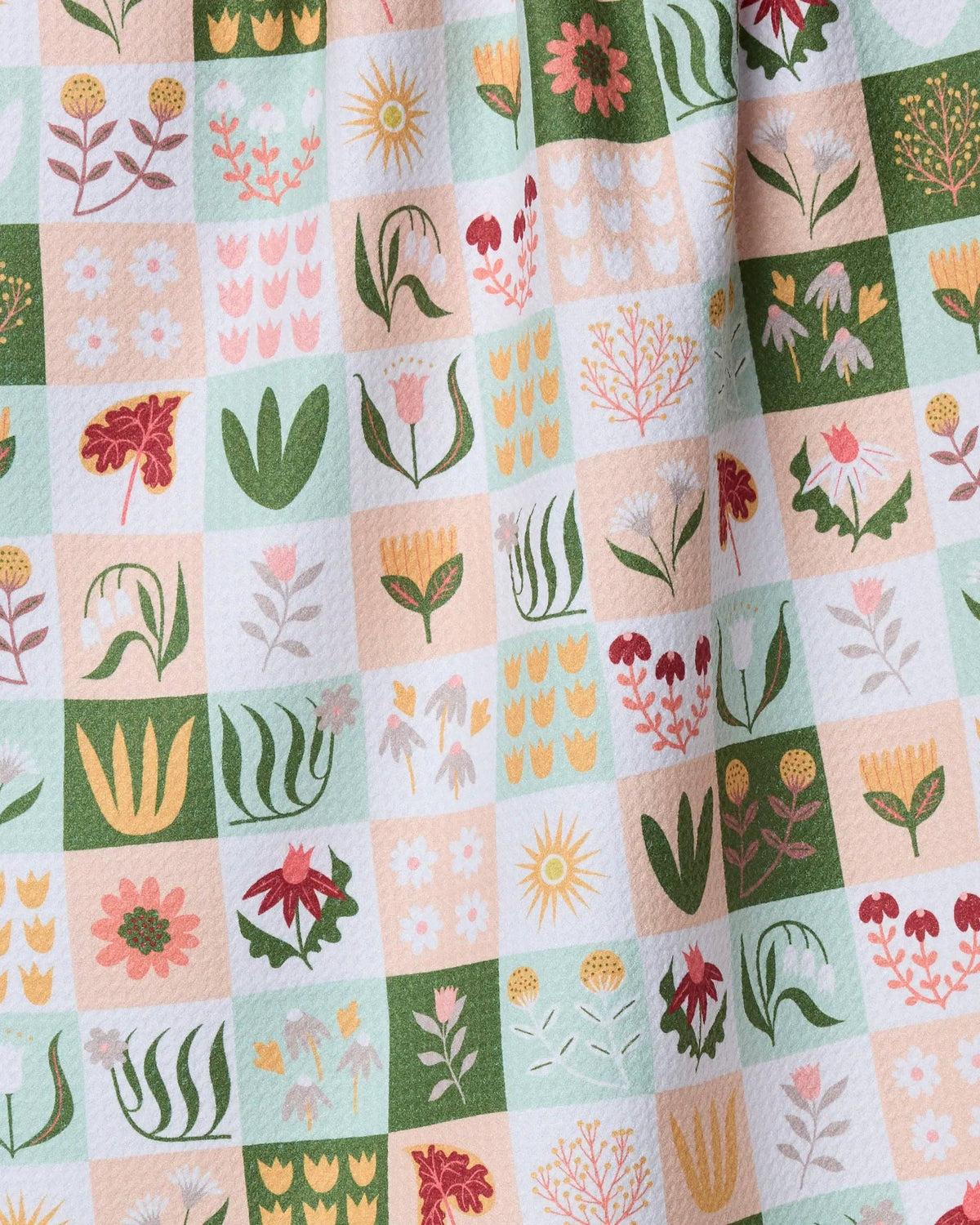 Patchwork Garden Tea Towel