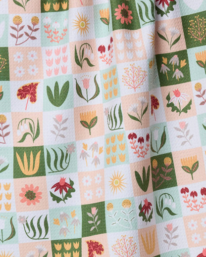 Patchwork Garden Tea Towel