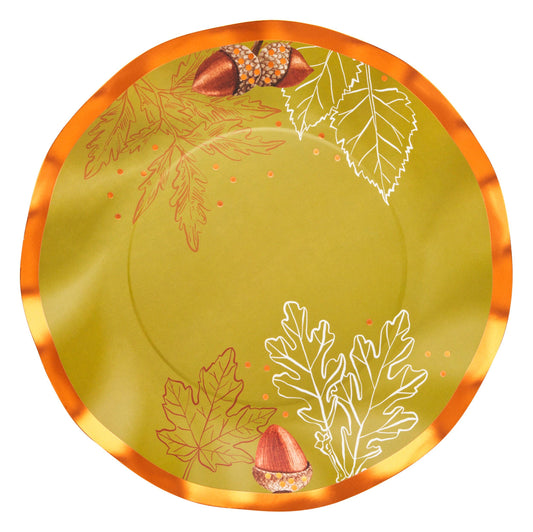 Acorn and Oak Salad Plate/8pk