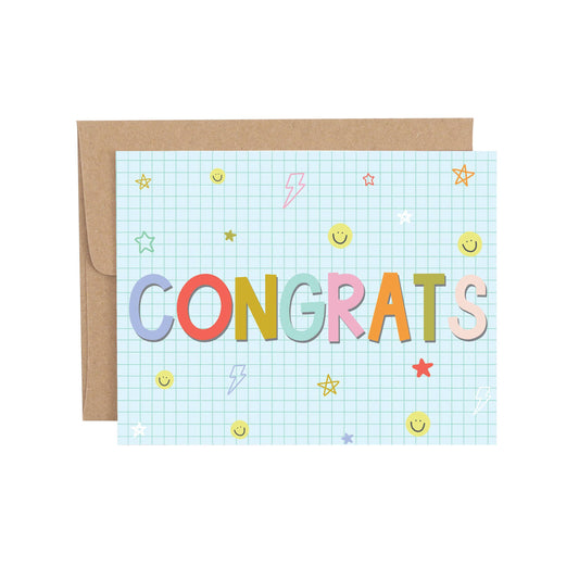 Congrats Grid Congratulations Greeting Card