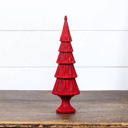 RED LAYERED TREE
