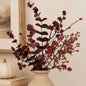Mixed Berry Boxwood Spray Burgundy/Red 18"