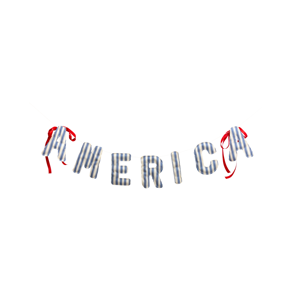 HAM1204 - America Ticking Fabric Puffy Banner