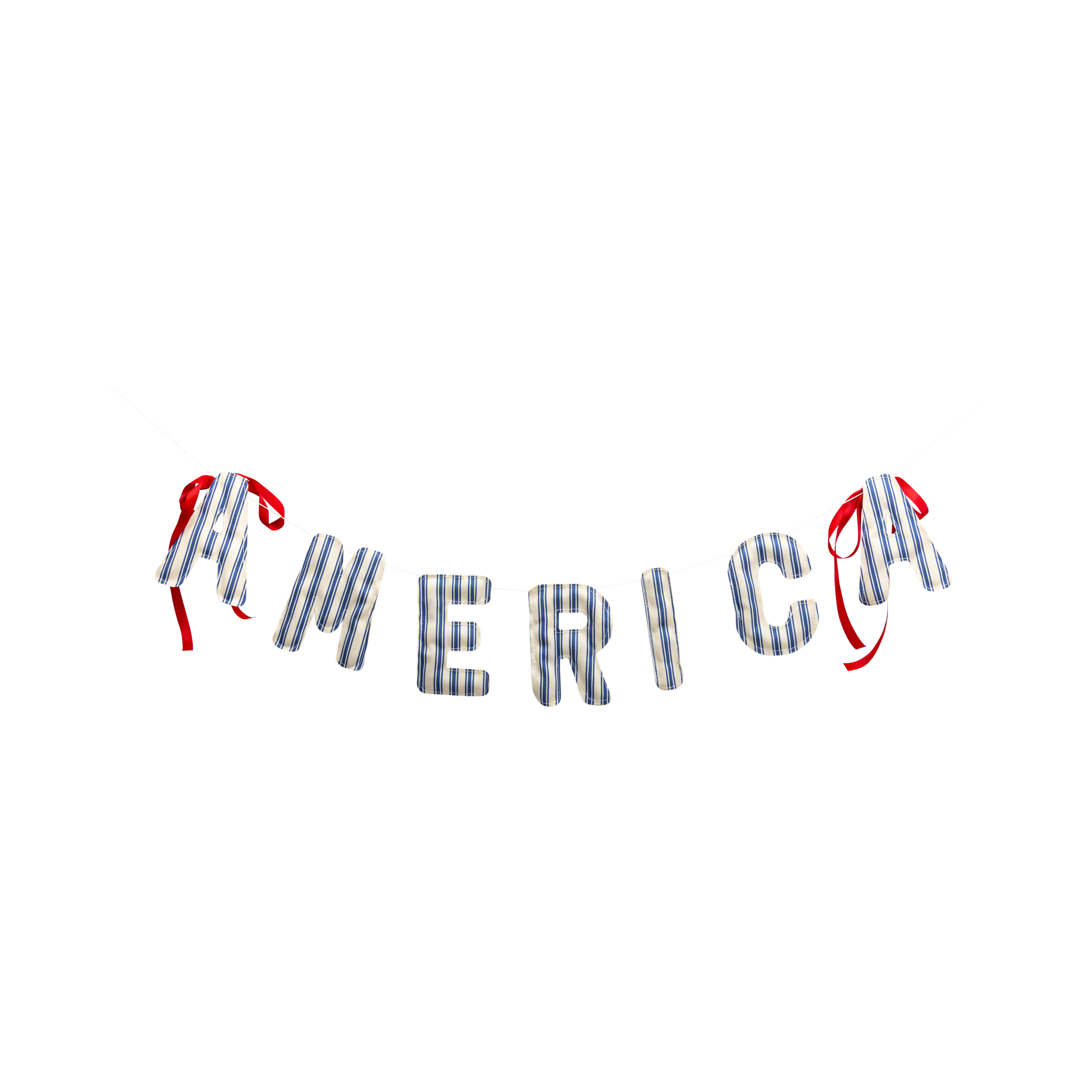 HAM1204 - America Ticking Fabric Puffy Banner
