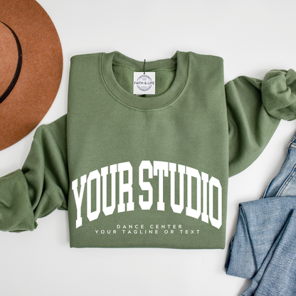 Custom Dance Studio or Ballet Company Crewneck Sweatshirt
