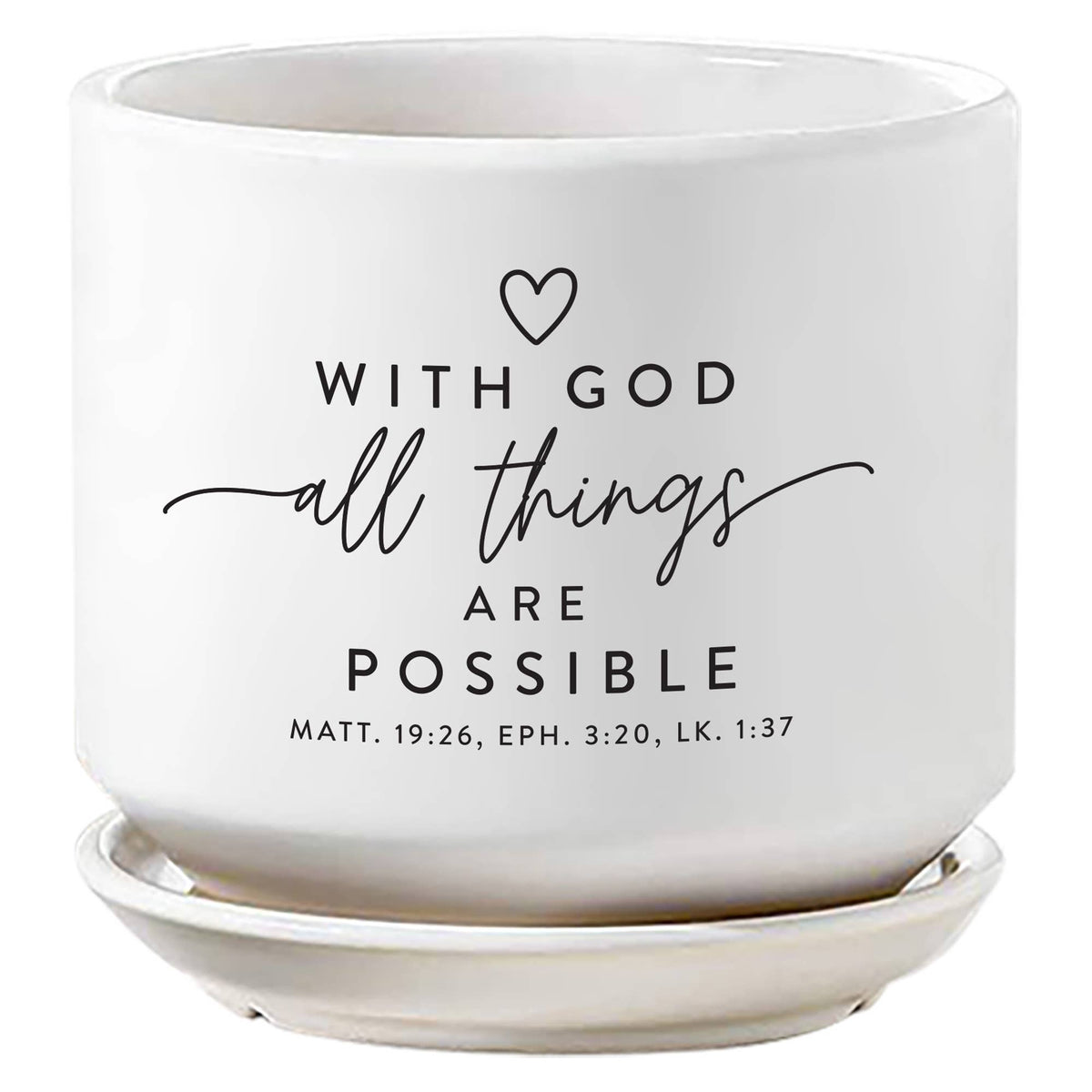 LCP Planter With God All Things Are Possible
