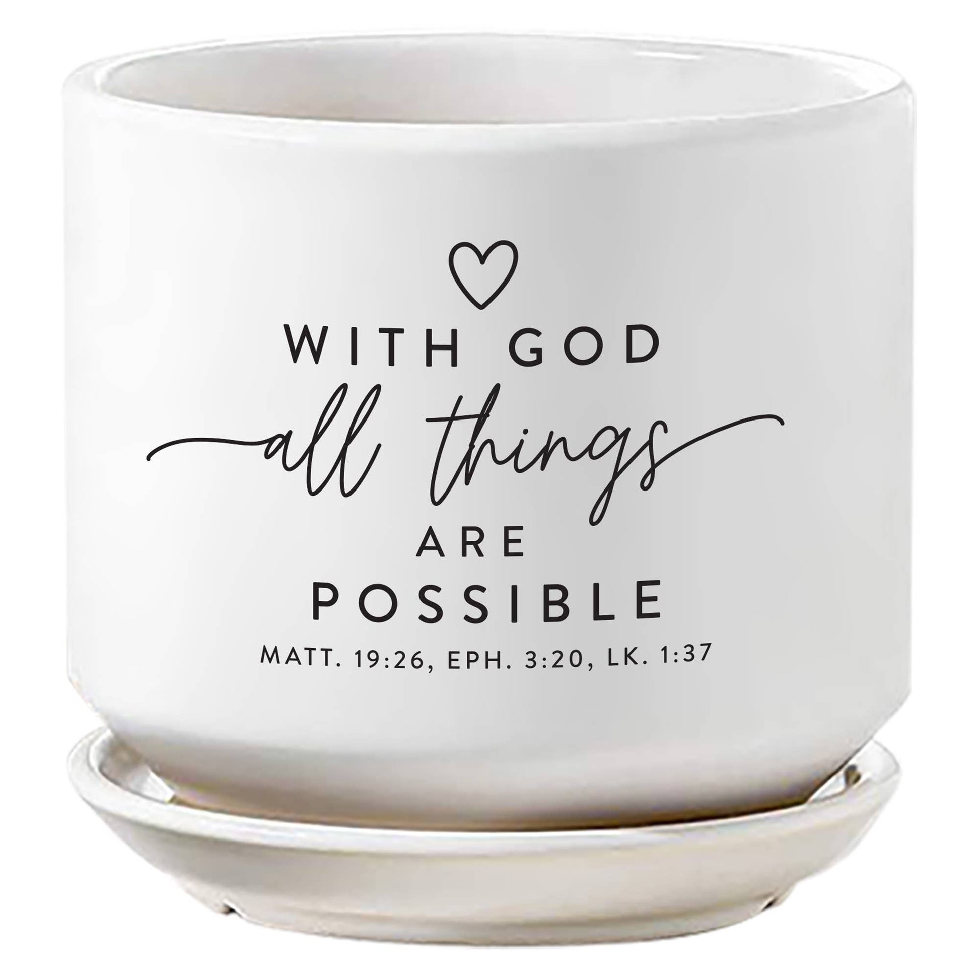 LCP Planter With God All Things Are Possible