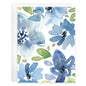 Blank Note Card - Big Blue Blooms