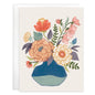Blank Note Card - Contemporary Vase