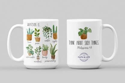 Plant Design Think About Such Things 15 oz. Christian Mug