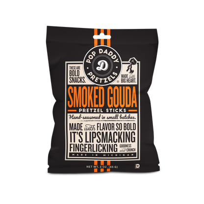 Pop Daddy – Smoked Gouda Seasoned Pretzels 3.0oz