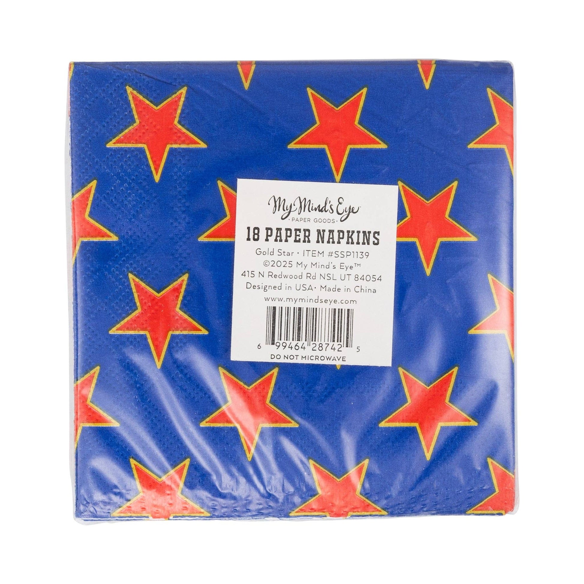 Gold Star Cocktail Napkin
