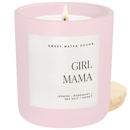 Girl Mama Soy Candle - Pink Matte Jar - 15 oz