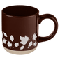Brown Leaves 14 oz Stoneware Coffee Mug