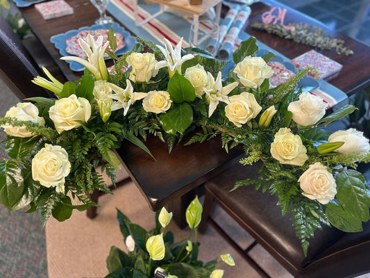Luxury Urn Half Circle Spray