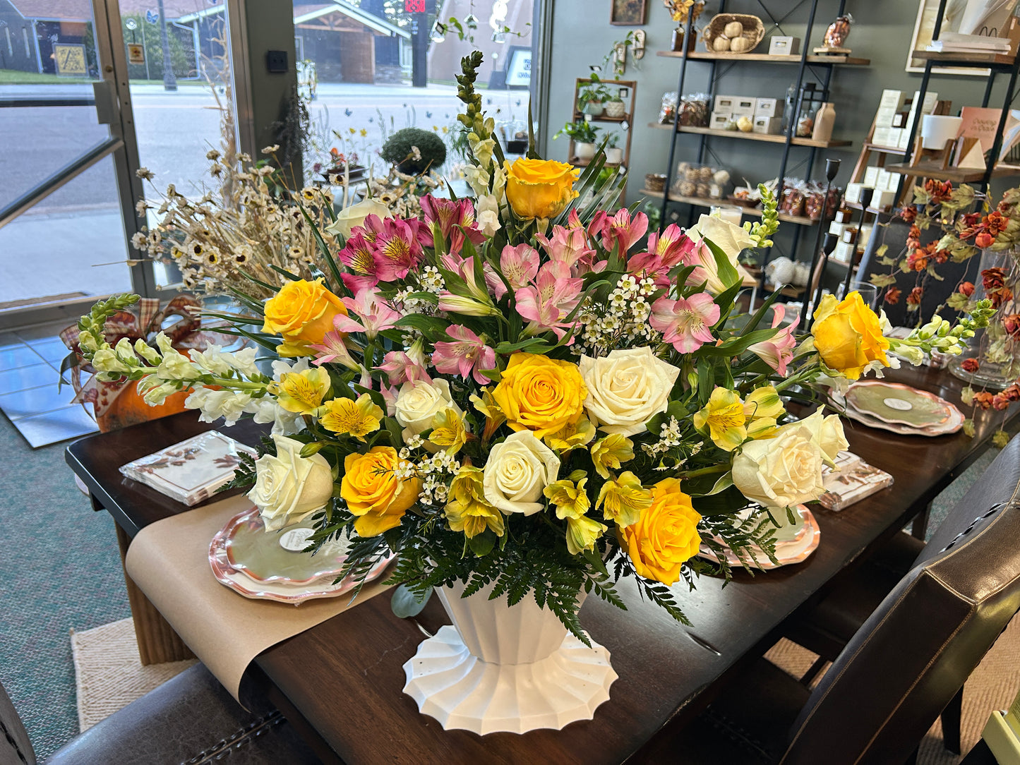 Sympathy Fluted Basket