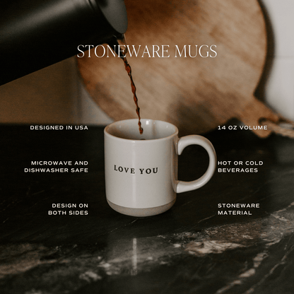 Spooky Season 14 oz Black Stoneware Coffee Mug