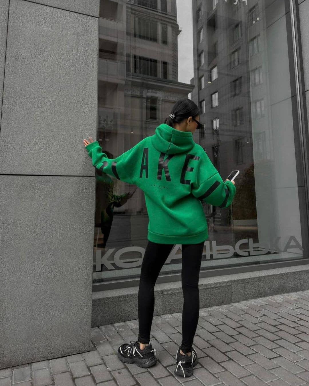 Fashionable Floral Printed Hooded Sweatshirt for Women