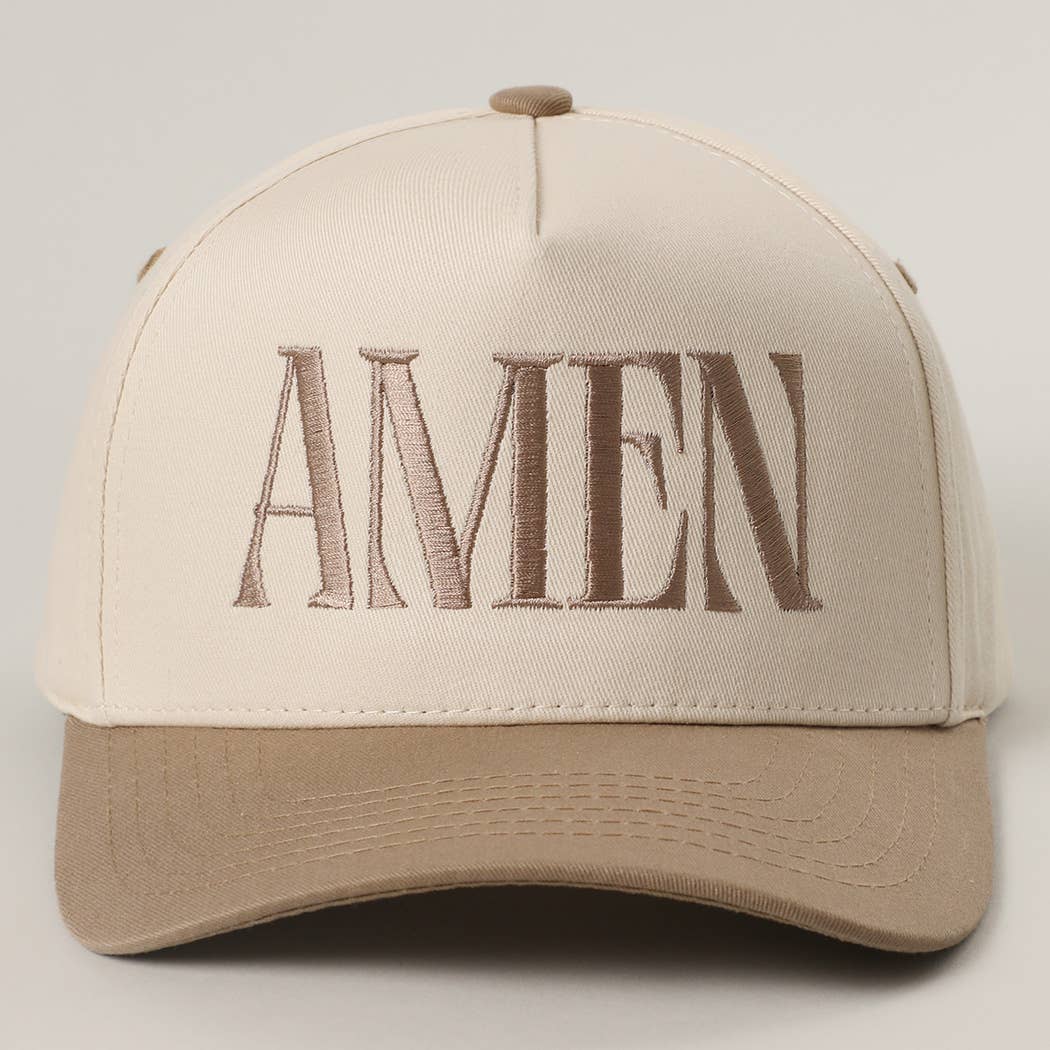 AMEN Embroidery Two-Tone Trucker Hat