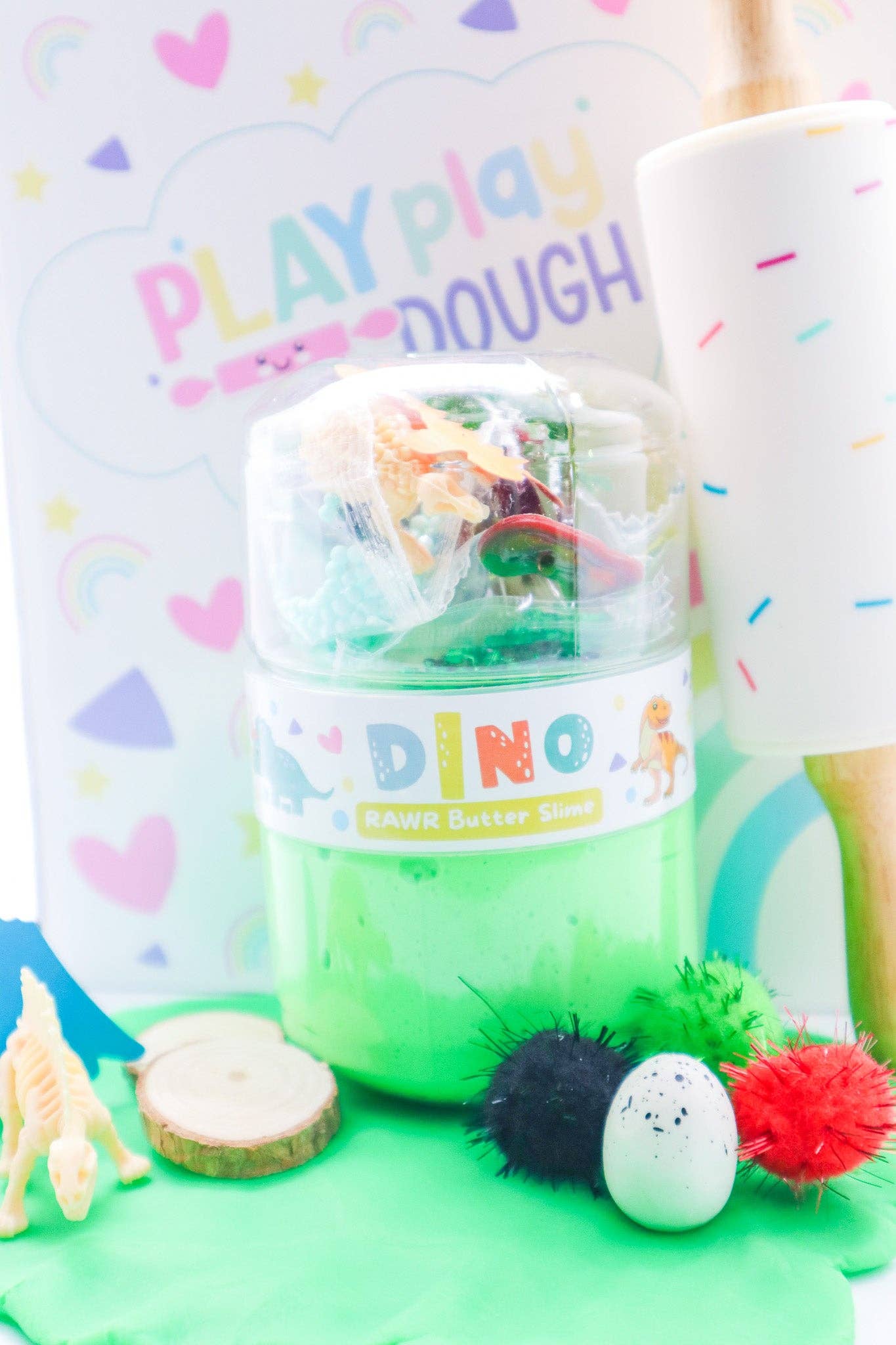 DYI Dino Butter Slime