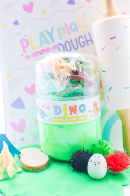 DYI Dino Butter Slime