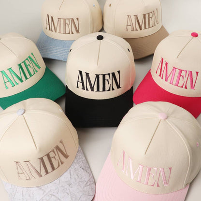 AMEN Embroidery Two-Tone Trucker Hat