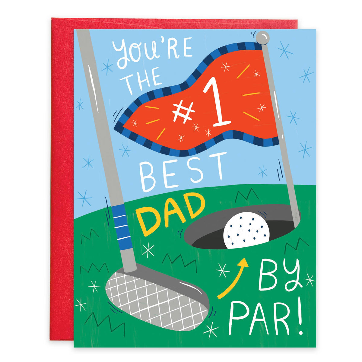 Father's Day Greeting Card - Best Dad By Par