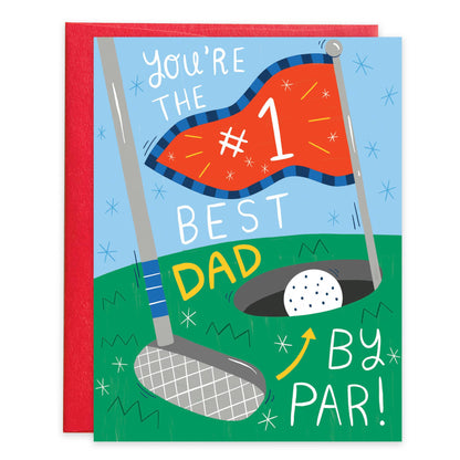 Father's Day Greeting Card - Best Dad By Par