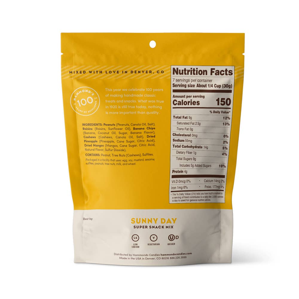 Snack / Trail Mix - Sunny Day - Tropical Fruit - 7.5 oz