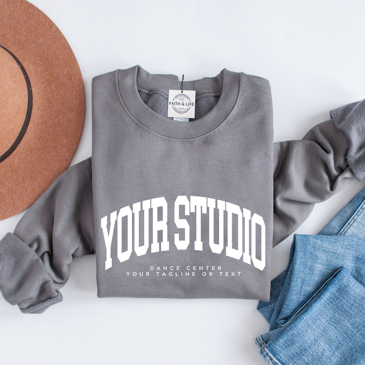 Custom Dance Studio or Ballet Company Crewneck Sweatshirt