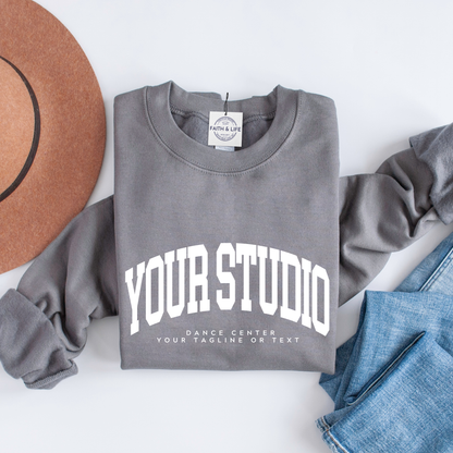 Custom Dance Studio or Ballet Company Crewneck Sweatshirt