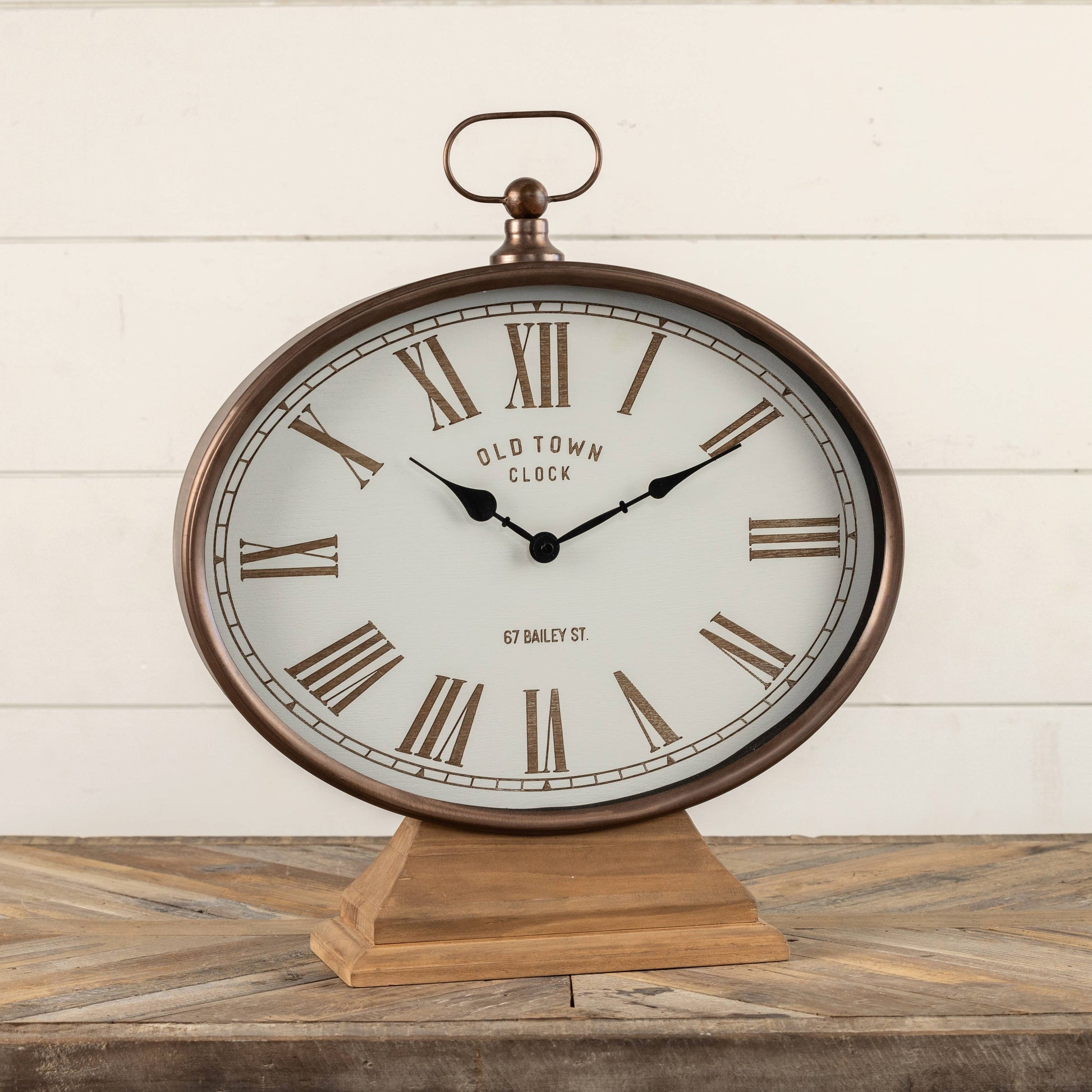 18.75" OVAL TABLETOP CLOCK