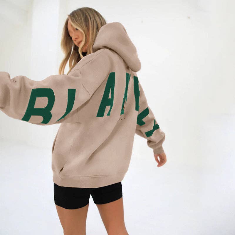 Fashionable Floral Printed Hooded Sweatshirt for Women