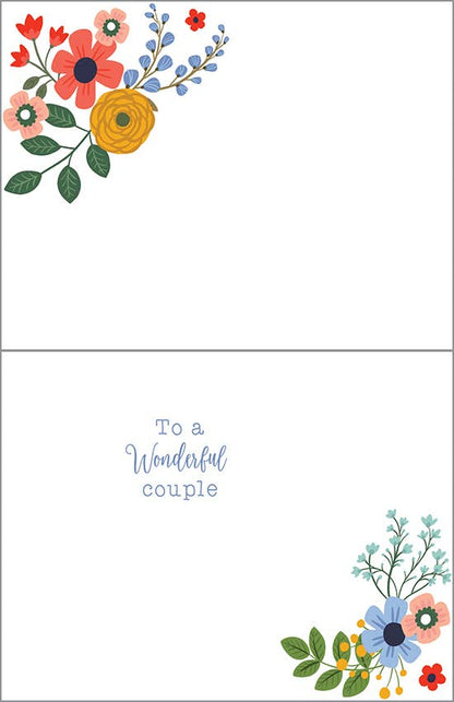 Anniversary Greeting Card - Summer Flowers