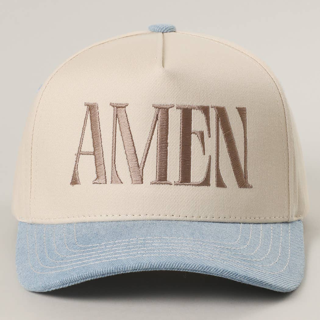 AMEN Embroidery Two-Tone Trucker Hat