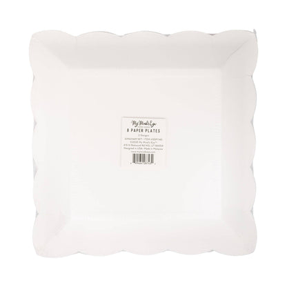 Gingham 9" Paper Plate Set