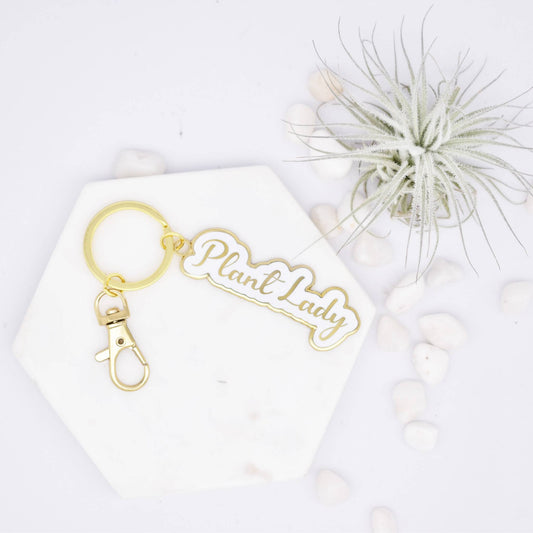 Women's Favorite Plant Lady Keychain for the green thumb