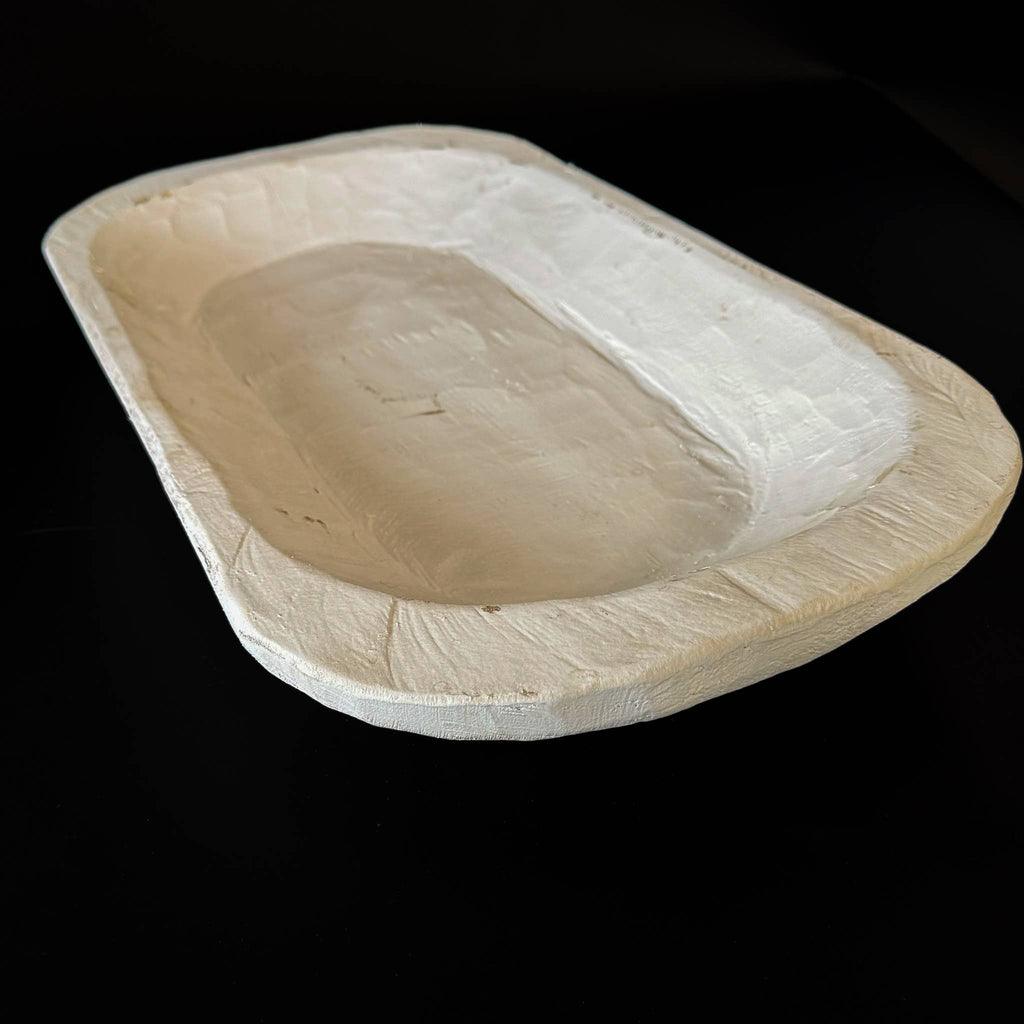 Medium Wood Carved Bowl 20"