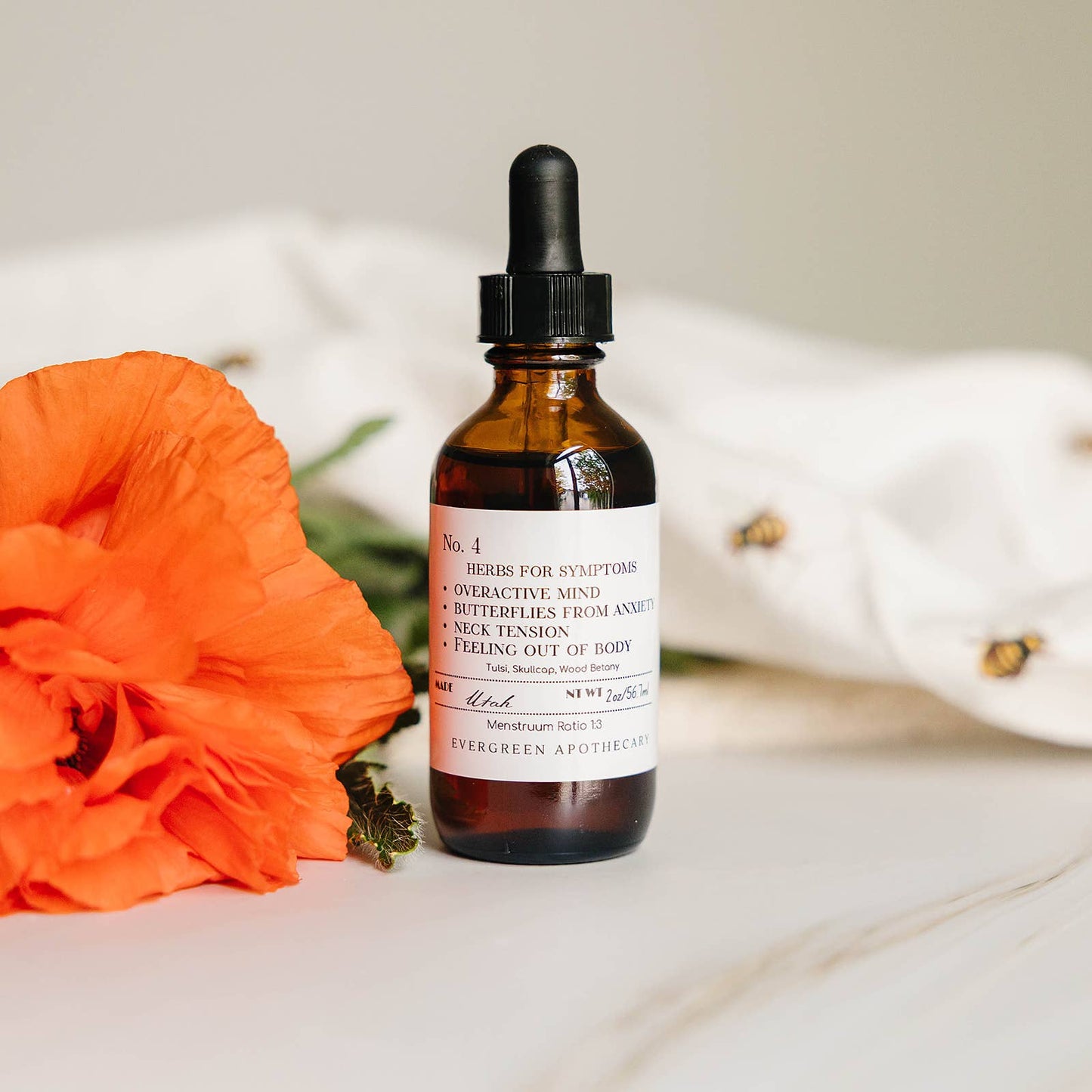 Racing Thoughts Tincture, Herbs For Symptoms No.4