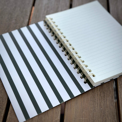 Spiral Lined Notebook - Dark House Plants