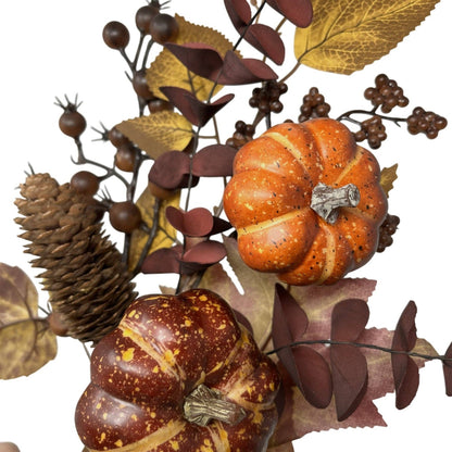 Earth Toned Pumpkin Spray 16"