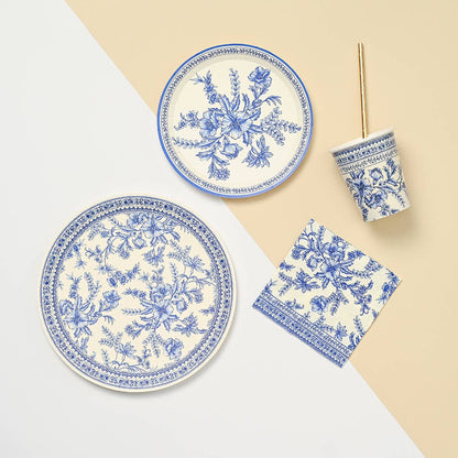 French Toile Paper Party Paper Party Cups (10 per Pack)