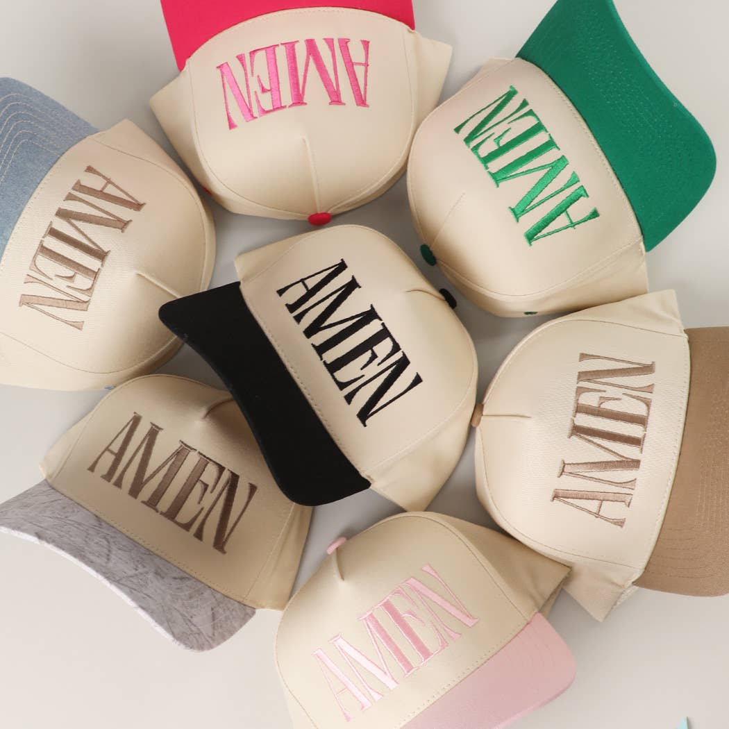 AMEN Embroidery Two-Tone Trucker Hat