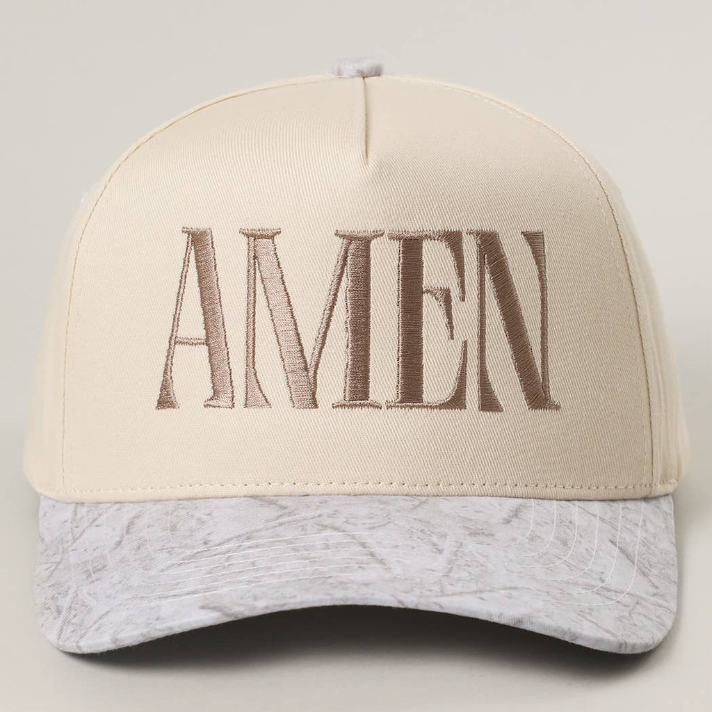 AMEN Embroidery Two-Tone Trucker Hat